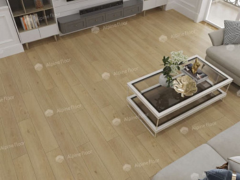 Клеевая кварцвиниловая плитка Alpine Floor Легкие линии (Easy Line) Дуб Марципановый ЕСО 3-37