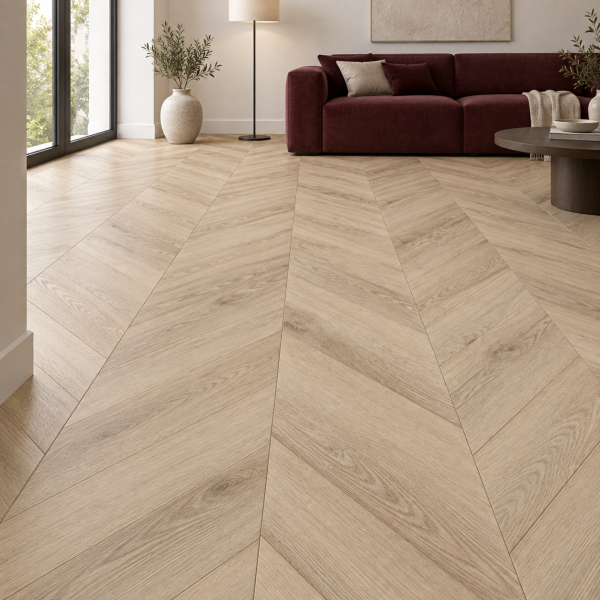 Кварцвиниловая плитка Alpine Floor Альпийский шеврон (Chevron Alpine) Сомерсетский дуб Самерсет ECO 18-19 MC