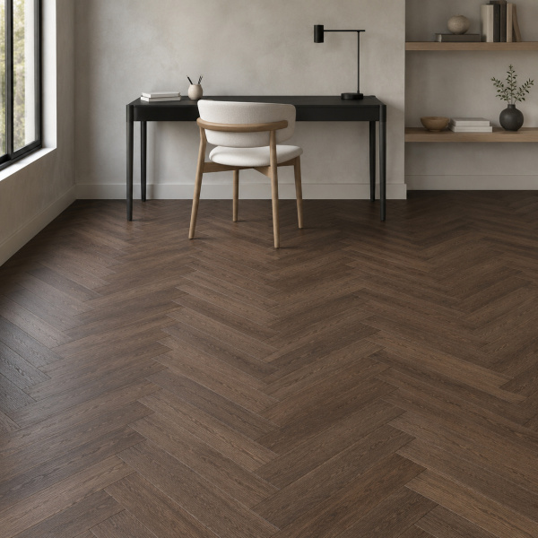 Кварцвиниловая плитка (Елочка) Alpine Floor Легкий паркет (Light Parquet) Дуб Далим ЕСО 13-33