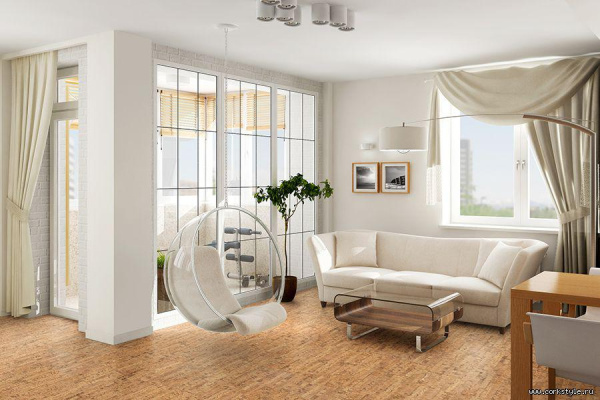 Пробковый пол ECOCORK (замок) Linea