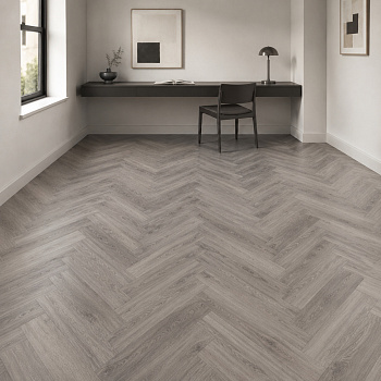 Кварцвиниловая плитка (Елочка) Alpine Floor Легкий паркет (Light Parquet) Дуб Мерга ЕСО 13-13