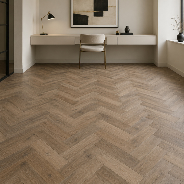 Кварцвиниловая плитка (Елочка) Alpine Floor Легкий паркет (Light Parquet) Дуб Синистра ЕСО 13-17
