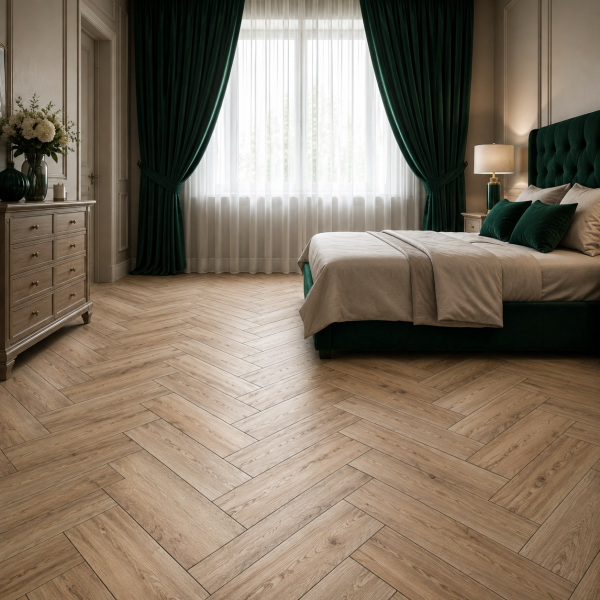 Клеевая LVT плитка елочкой Aquafloor Паркет клеевой (Parquet Glue) AF2513PG