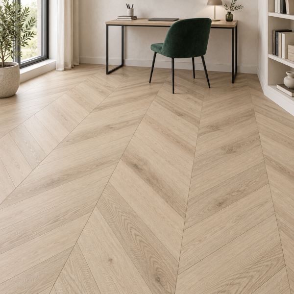 Кварцвиниловая плитка Alpine Floor Альпийский шеврон (Chevron Alpine) Сомерсетский дуб Самерсет ECO 18-19 MC