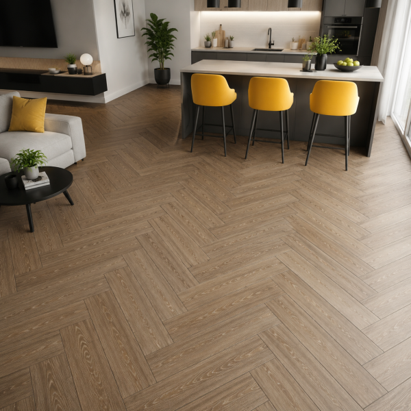 Клеевая LVT плитка елочкой Aquafloor Паркет клеевой (Parquet Glue) AF2508PG