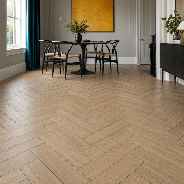 Кварцвиниловая плитка елочкой Aquafloor Паркет плюс (Parquet Plus) AF6019PQ