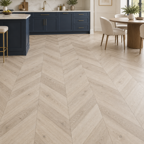 Кварцвиниловая плитка Alpine Floor Альпийский шеврон (Chevron Alpine) ECO 18-1 Дуб Фантазия
