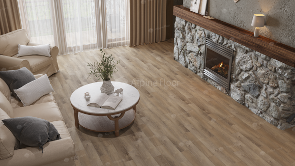 Клеевая кварцвиниловая плитка Alpine Floor Parquet LVT Дуб Синистра ECO 16-17