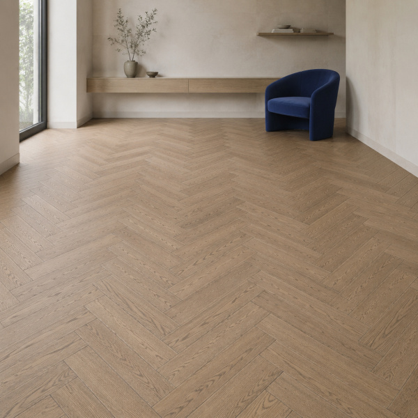 Кварцвиниловая плитка (Елочка) Alpine Floor Легкий паркет (Light Parquet) Дуб Селена ЕСО 13-32
