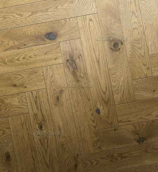 Инженерная доска Greenline VILLAGE (английская ёлка) 141 Майорка Вилладж