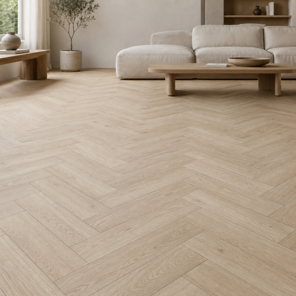 Кварцвиниловая плитка (Елочка) Alpine Floor Легкий паркет (Light Parquet) Дуб Адара ЕСО 13-14