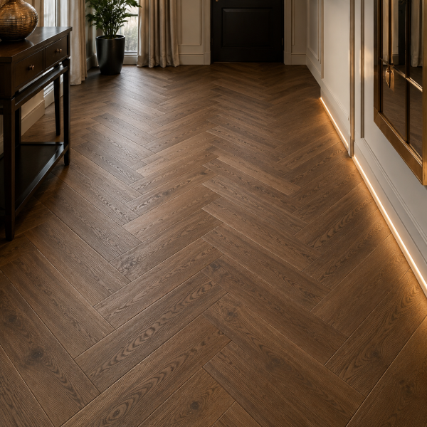 Клеевая LVT плитка елочкой Aquafloor Паркет клеевой (Parquet Glue) AF2520PG