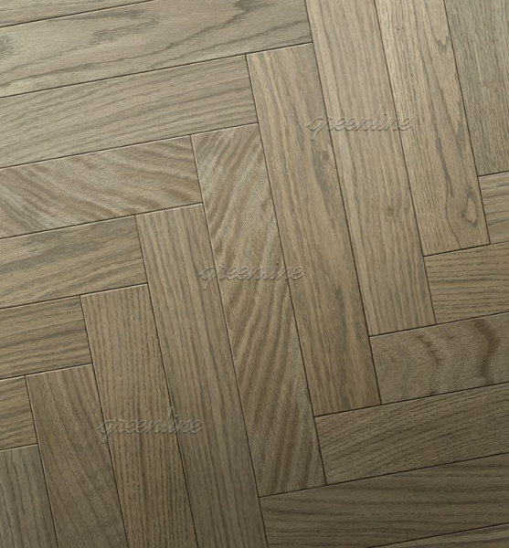 Инженерная доска Greenline EXTRA (английская ёлка) 719 Дуб Грейс