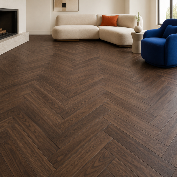 Кварцвиниловая плитка елочкой Aquafloor Паркет плюс (Parquet Plus) AF6023PQN