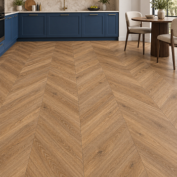 Кварцвиниловая плитка Alpine Floor Альпийский шеврон (Chevron Alpine) ECO 18-10 Гевуина