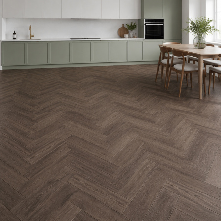 Кварцвиниловая плитка (Елочка) Alpine Floor Легкий паркет (Light Parquet) Дуб Антарес ЕСО 13-19
