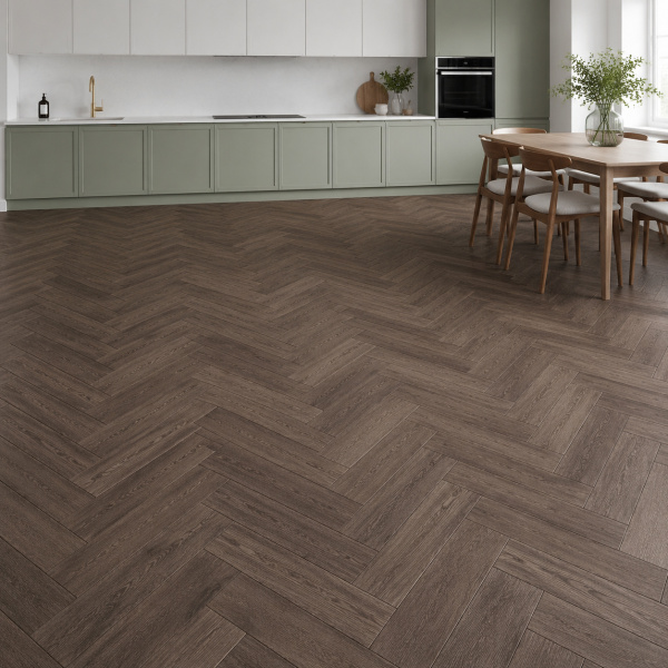 Кварцвиниловая плитка (Елочка) Alpine Floor Легкий паркет (Light Parquet) Дуб Антарес ЕСО 13-19