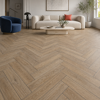 Кварцвиниловая плитка елочкой Aquafloor Паркет плюс (Parquet Plus) AF6019PQ