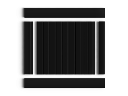 Декоративная панель HIWOOD LV124 BK