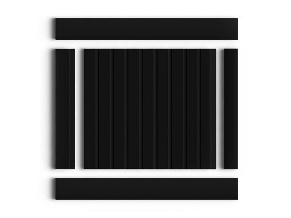 Декоративная панель HIWOOD LV124 BK