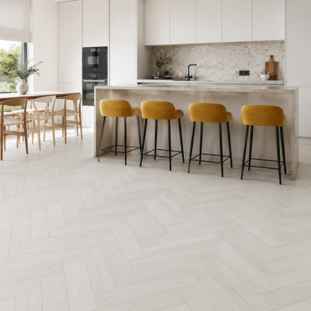 Кварцвиниловая плитка (Елочка) Alpine Floor Легкий паркет (Light Parquet) ECO 13-6 Дуб Зимний Лес