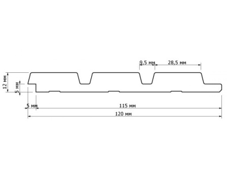 Декоративная панель HIWOOD LV124L NP