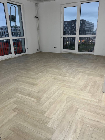 Кварцвиниловая плитка (Елочка) Alpine Floor PARQUET LIGHT Дуб Адара ЕСО 13-14