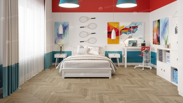 Кварцвиниловая плитка Alpine Floor Chevron LVT ECO 20-2 Дуб Ваниль
