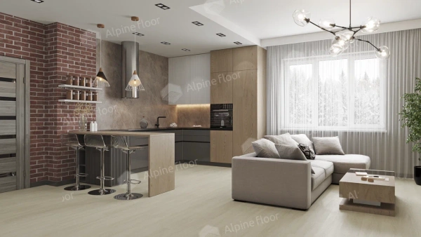 Кварцвиниловая плитка Alpine Floor SOLO PLUS ЕСО 14-501 Ленто