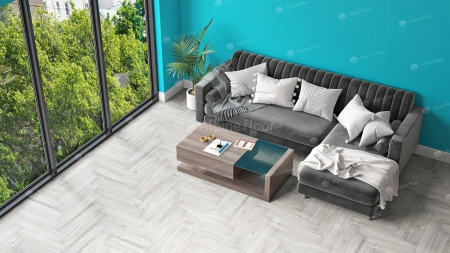Клеевая кварцвиниловая плитка Alpine Floor Parquet LVT Снежный ECO 16-11