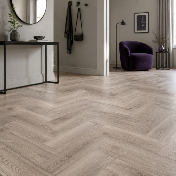 Кварцвиниловая плитка (Елочка) Alpine Floor Легкий паркет (Light Parquet) Дуб Исида ЕСО 13-15