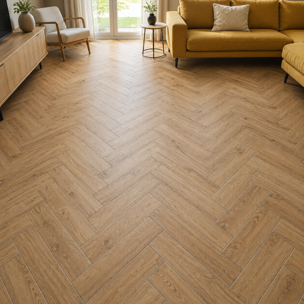 Клеевая LVT плитка елочкой Aquafloor Паркет клеевой (Parquet Glue) AF2507PG