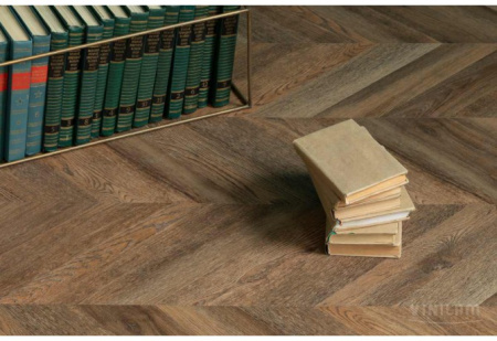 Кварцвиниловая плитка VINILAM PARQUET CHEVRON RI153610CL4 Шеврон Нормандия