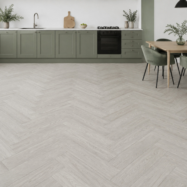 Кварцвиниловая плитка (Елочка) Alpine Floor Легкий паркет (Light Parquet) ECO Дуб Полис ЕСО 13-21