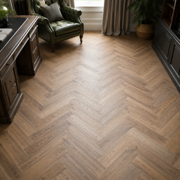 Клеевая LVT плитка елочкой Aquafloor Паркет клеевой (Parquet Glue) AF2509PG