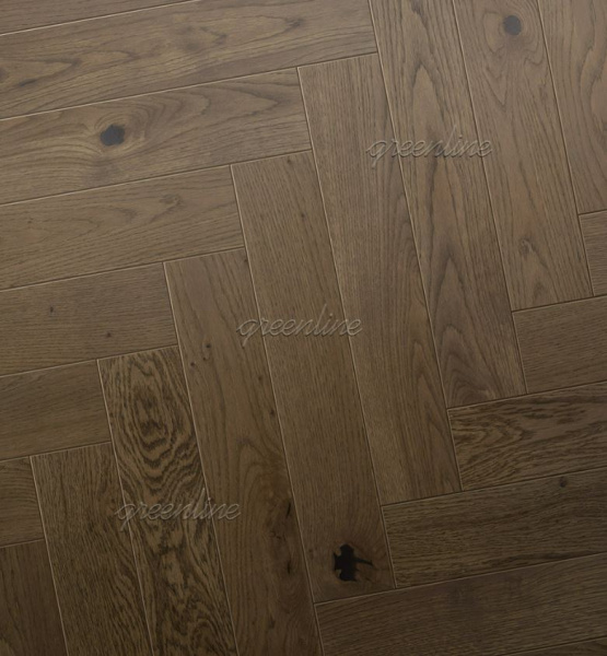 Инженерная доска Greenline EXTRA (английская ёлка) 715 Дуб Акцент