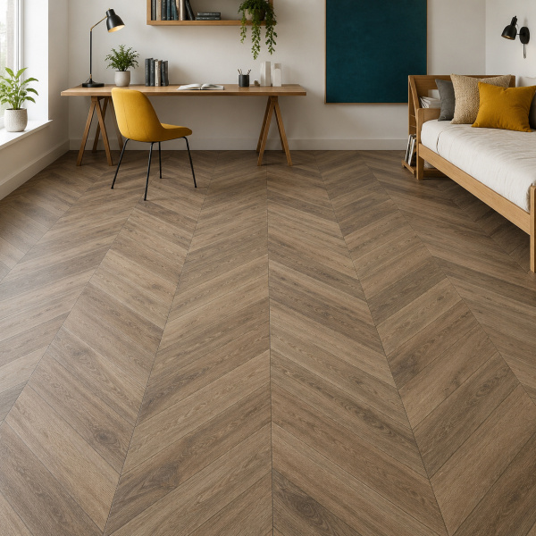 Клеевая LVT плитка Шеврон клеевой (Паркет) (Chevron Glue) AF2558PGCh