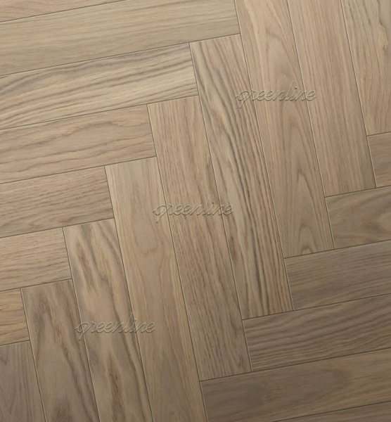 Инженерная доска Greenline ULTIMA (английская ёлка) 828 Дуб Эклипс