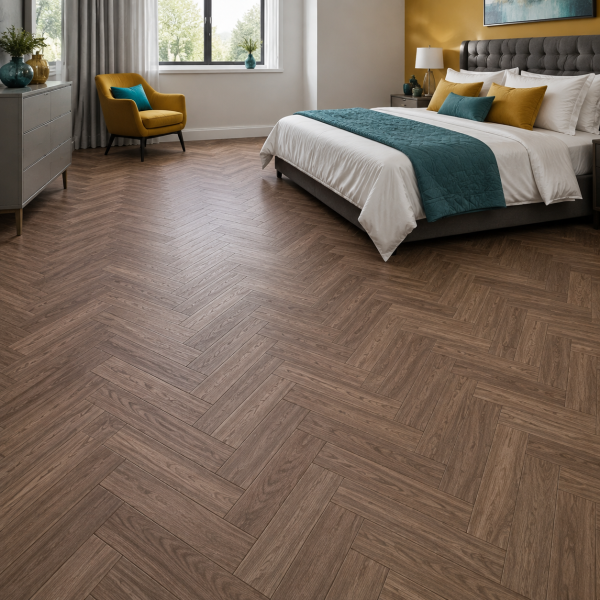 Кварцвиниловая плитка елочкой Aquafloor Паркет плюс (Parquet Plus) AF6021PQN