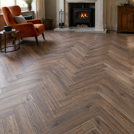 Клеевая LVT плитка елочкой Aquafloor Паркет клеевой (Parquet Glue) AF2510PG