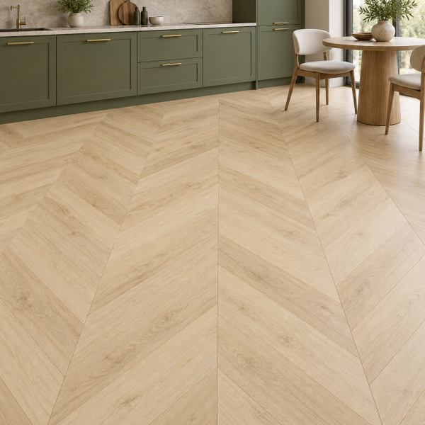 Кварцвиниловая плитка Alpine Floor Альпийский шеврон (Chevron Alpine) Тёплый Caldo ECO 18-20 MC