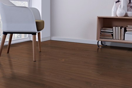 Шпонированная паркетная доска на НDF основе Auswood NATURAL Walnut