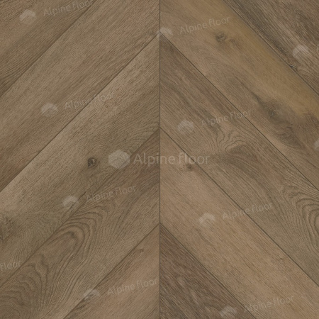 Кварцвиниловая плитка Alpine Floor Альпийский шеврон LVT (Chevron Alpine LVT) ECO 20-4 Дуб Насыщенный