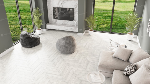 Клеевая кварцвиниловая плитка Alpine Floor Parquet LVT Дуб Арктик ECO 16-4