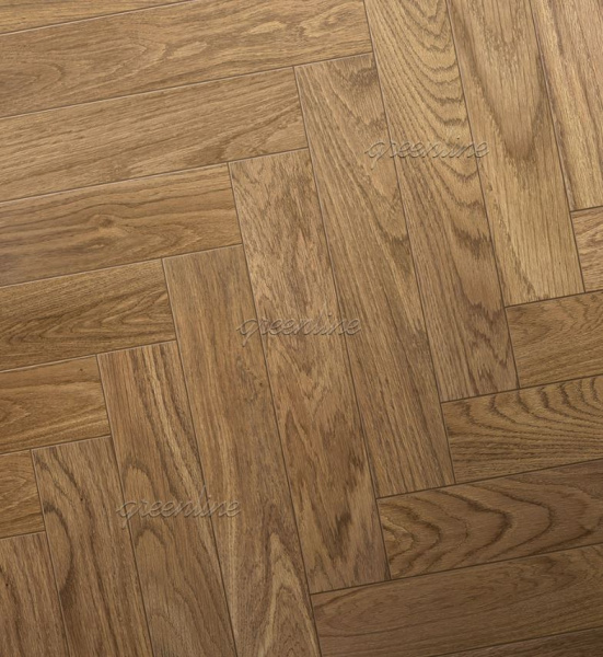 Инженерная доска HDF Greenline SMART HERRINGBONE 618 Дуб Мокко