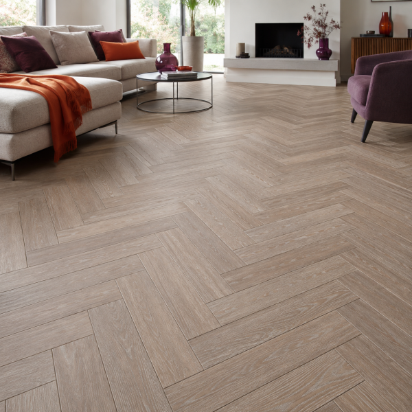 Кварцвиниловая плитка елочкой Aquafloor Паркет плюс (Parquet Plus) AF6030PQ+