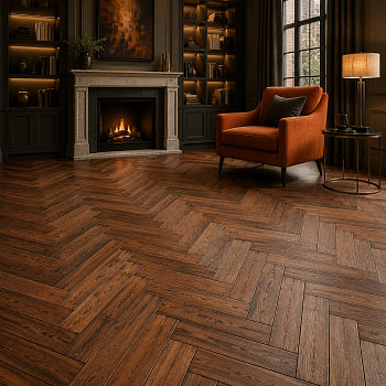 Клеевая LVT плитка елочкой Aquafloor Паркет клеевой (Parquet Glue) AF2510PG