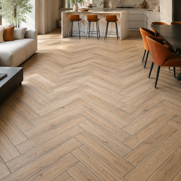Клеевая LVT плитка елочкой Aquafloor Паркет клеевой (Parquet Glue) AF2515PG