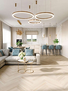 Паркетная доска ESTA Ash HB Elegant Frost Ivory Pores 24010