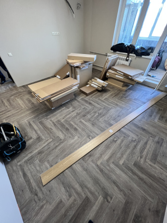 Кварцвиниловая плитка (Елочка) Alpine Floor PARQUET LIGHT ECO 13-8 Венге Грей